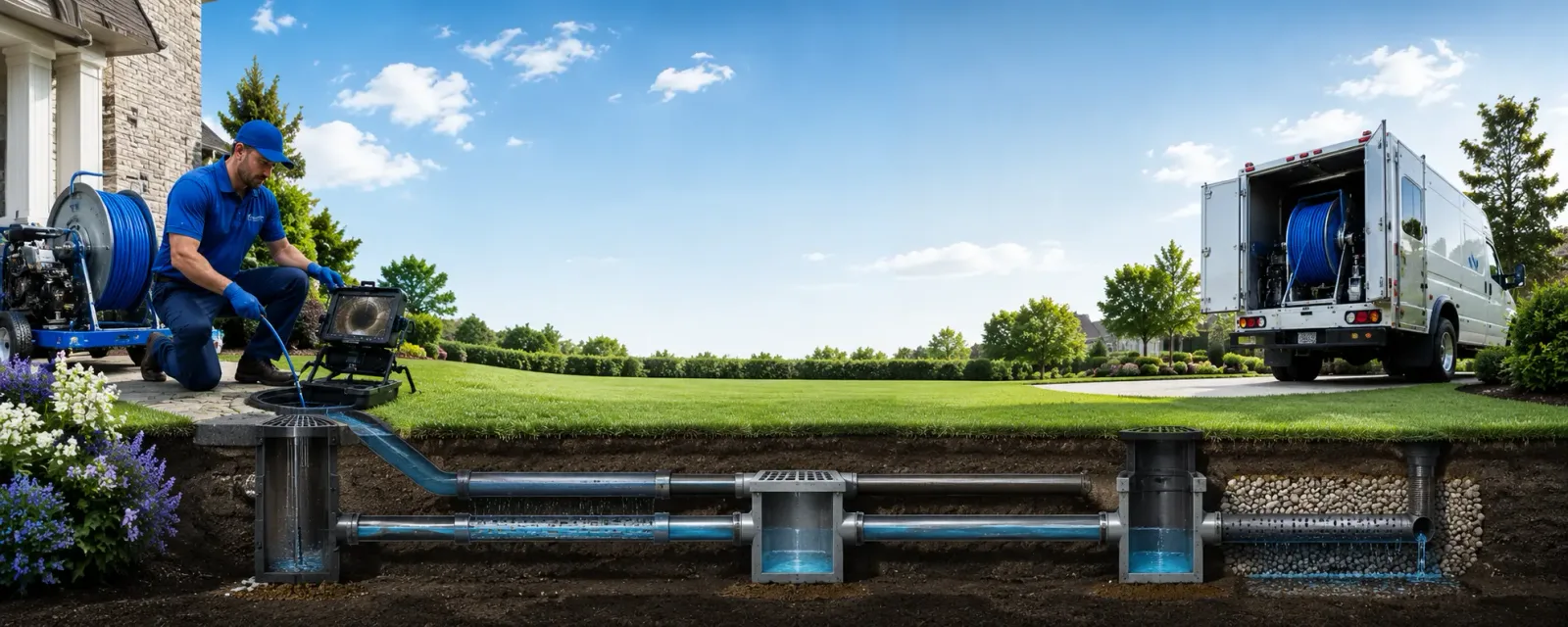 Outdoor drain cleaning information for Larose, LA